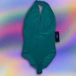 Size XS‎ Y2K Deadstock Green Bodysuit thumbnail 2