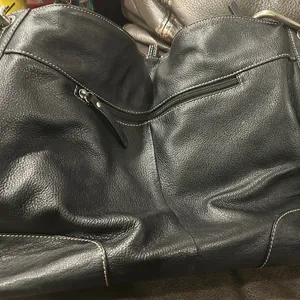 Celsius Black Genuine Leather Shoulder Bag thumbnail 5