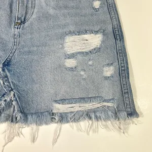 Abercrombie & Fitch Zoe Natural Rise Vintage A-Line Denim Jean Skirt Light Wash thumbnail 3