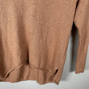 Aerie Oversized‎ Voop Knit Sweater Womens Medium Tan Cotton Blend Beachy Coverup thumbnail 2