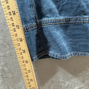 1629 |‎ Max Studio London Wide Leg High Waist Denim Trousers Blue Womens XS thumbnail 4