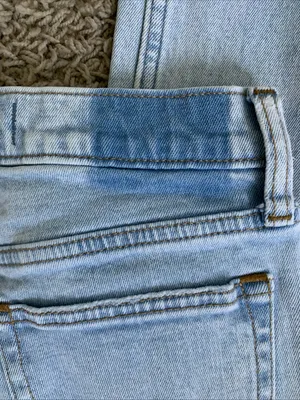 A&F 0/25 high rise skinny light wash denim blue jeans thumbnail 3