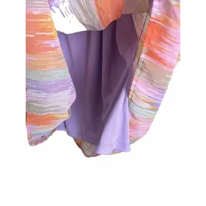 Midi Dress One Shoulder Flutter Sleeve Medium Womens Garden Party Chic thumbnail 9