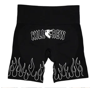 Kill Crew SEAMLESS FLAMES BIKER SHORTS thumbnail 3