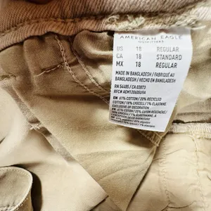 American Eagle Women 18 Super High Rise Wide Leg Baggy Pants Pleats Drape Hippie thumbnail 8