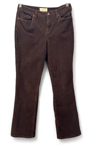 Corduroy Bootcut Pants Chocolate‎ Brown 8 thumbnail 1