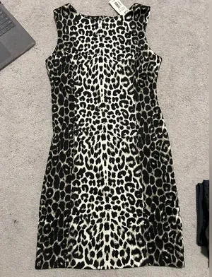 AQUA Women’s cheetah print dress thumbnail 1