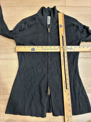 Rhone Women’s Porto Merino Blend Full Zip Sweater Black Size S thumbnail 3