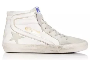 Golden Goose Women's Slide High Top Sneakers in White thumbnail 1