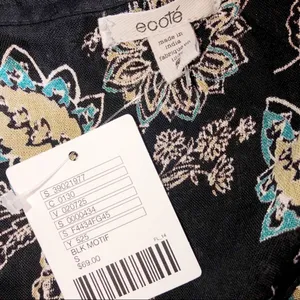 Urban outfitters Ecote small black motif dress thumbnail 7