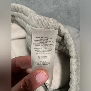 Aritzia TNA sweatfleece Gray Jogger Sweatpants boyfriend fit small thumbnail 9