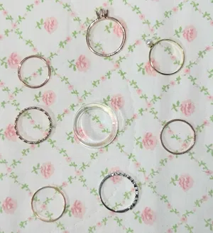 Daiso Mixed Metal Thin Stackable Rings thumbnail 1