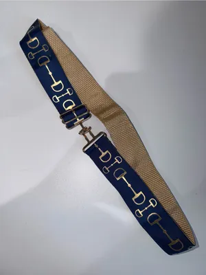 Navy and‎ Gold Horsebit Strap thumbnail 1