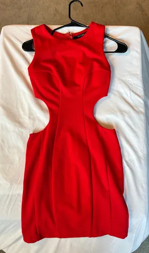 Ark & Co. red silhouette dress thumbnail 1