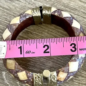 Wood bangle bracelet thumbnail 7