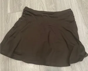 Cotton Candy Chocolate Brown Skater Skirt thumbnail 1