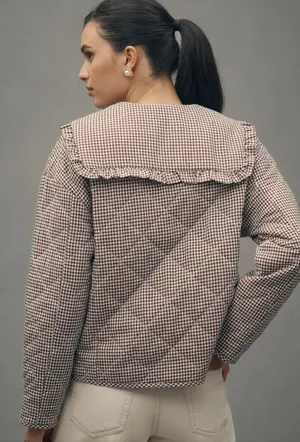 Anthropologie Maeve Collared Quilted Jacket NWT thumbnail 3