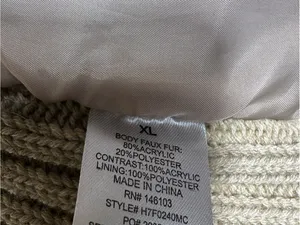 P396. Hippie Rose Faux Fur Vest – Taupe/Beige thumbnail 3