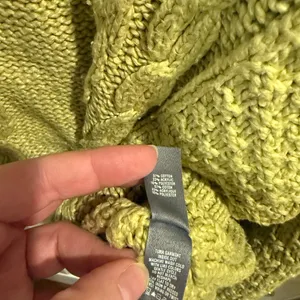 aerie Lime Green Cable Knit Crewneck Sweater thumbnail 9