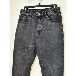 SHEIN Women's High Rise Washed Black Mom Jeans Size Medium thumbnail 3