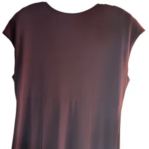 Focus Size 14 V-Neck Business Stylist Casual Sleeveless Maxi Dress Brown thumbnail 7