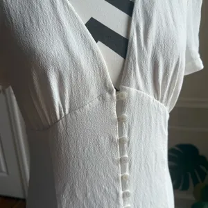 SUNDAY BEST ARITZIA Sandrine Mini‎ Dress Light Birch White Size 12 thumbnail 5