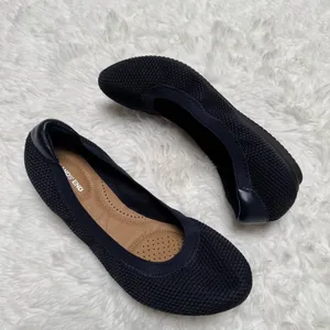 Lands End Navy Blue Ballet Flats Size 7 thumbnail 3