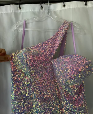 Prom Dresss Purple Size 12 thumbnail 2