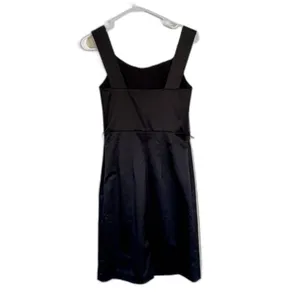 The Limited Event Satin Sheath Dress Pleated Bodice Little‎ Black Dress Size 2 thumbnail 4