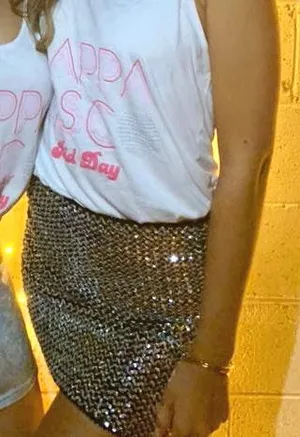 Silver Sparkle Body con Skirt thumbnail 2