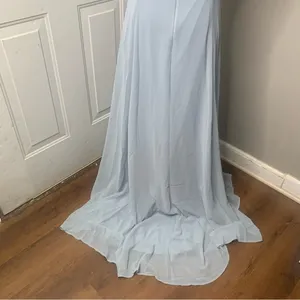Show me Your Mumu Jenn low back maxi dress bridesmaids dusty blue size‎ XL thumbnail 9