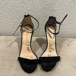 Sam Edelman Black‎ Ankle Strap Heels Size 6.5 thumbnail 2