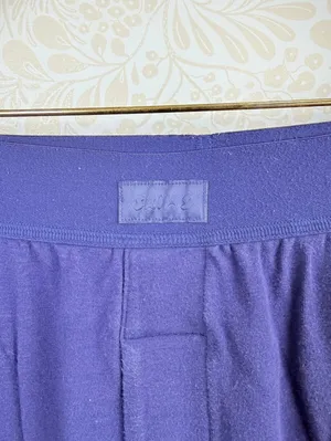 SKIMS Purple Boyfriend Loose Loungewear Pants - Size - Medium thumbnail 9