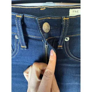 Rag & Bone Jeans Women 25‎ Blue Denim Bedford Wash High Rise Ankle Skinny thumbnail 7