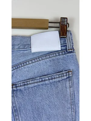 Denim Forum The Farrah Hi-Rise Wide Leg Jeans Light Wash Size 26 Aritzia thumbnail 8