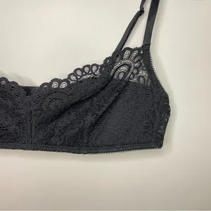 Lace Bralette, Black, Size M, EUC Black Size M thumbnail 3