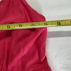 New York & Company Hot Pink sundress maxi tiered Smocked back summer vacation XL thumbnail 12