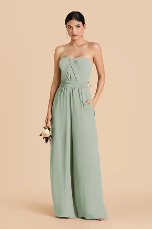 Birdy Grey Chiffon Gigi Dress Jumpsuit thumbnail 2