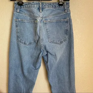 Zara Light Wash High Rise Skinny Distressed Jeans‎ relaxed size 2 thumbnail 6