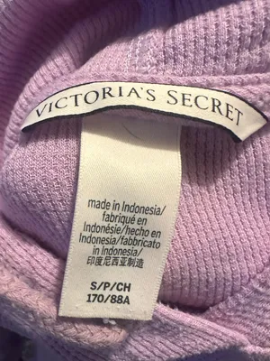 Victoria Secret Matching Short Hoodie Set Waffle Knit Loungewear Size Small thumbnail 4
