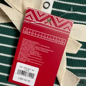 American Eagle Outfitters Green‎ and White Striped Waffle PJ Set Size XS thumbnail 3