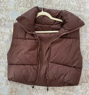 Amazon Brown Puffer Vest thumbnail 1