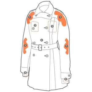 Armadillo Womens Scarlett Mac Waterproof Jacket Small Travel‎ Moto Scooterwear thumbnail 3