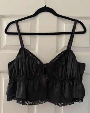 For Love & Lemons Fleur Jacquard Crop Top Tank thumbnail 2