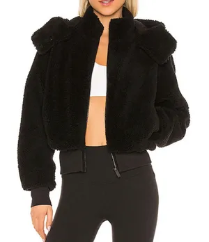 Alo Yoga Foxy Sherpa Jacket Black M thumbnail 1