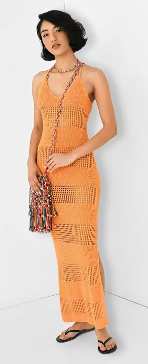 NWOT L*SPACE Kalea‎ Crochet Maxi Dress, S/M thumbnail 1