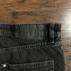 Ripped Black Jean Shorts Size 6 thumbnail 3