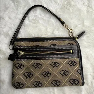 Vintage Dooney & Bourke Signature Wristlet thumbnail 1