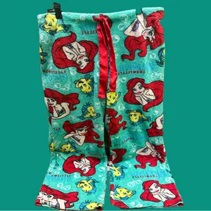 Disney Ariel and Flounder Women’s Pajama Pants - Red and Blue thumbnail 2