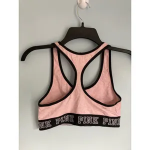 Victoria's Secret PINK Sports Bra Small Pink and Black Activewear Sportswear thumbnail 4